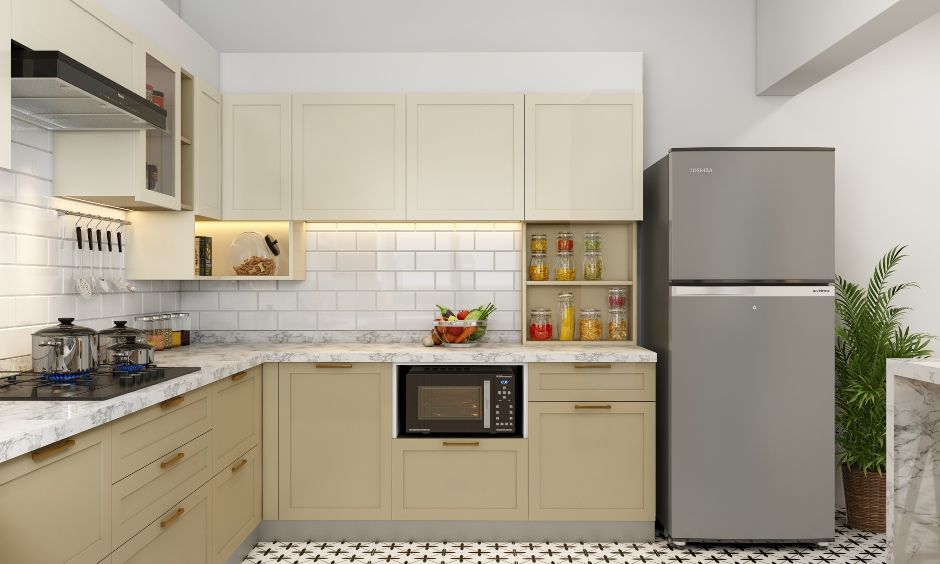 A Modern Kitchen With A Tall Pantry Unit (3)