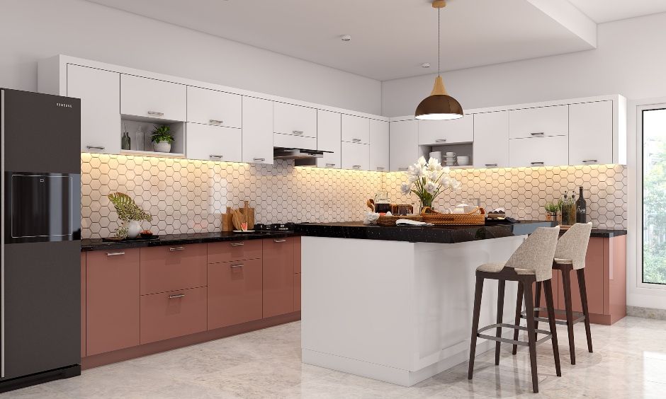 A Spacious Modular Kitchen With Island Counter (2)