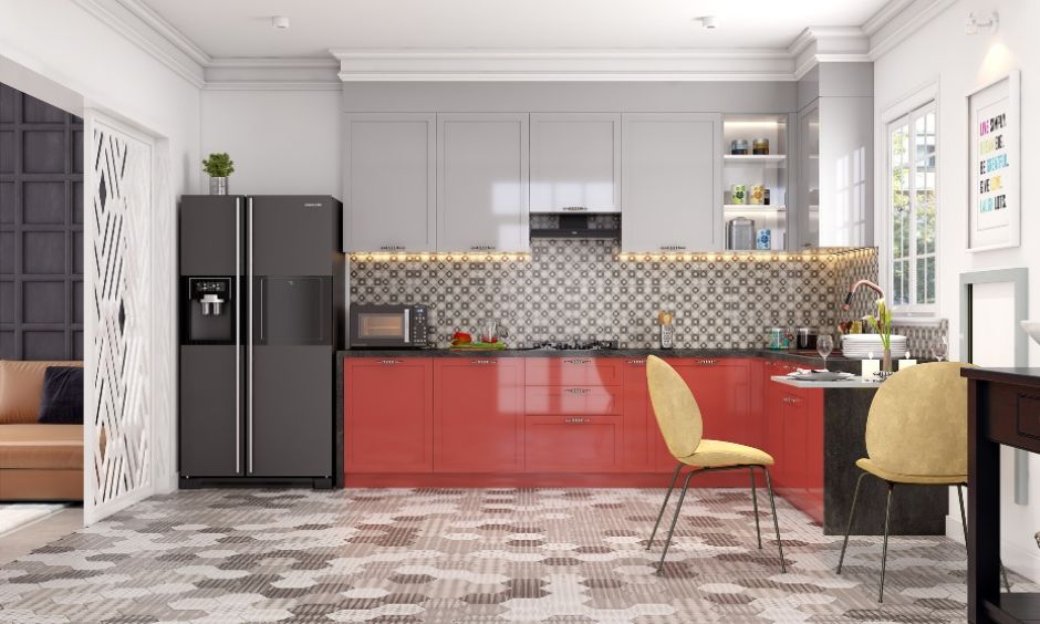 A Striking Kitchen With A Foldable Breakfast Table (1)