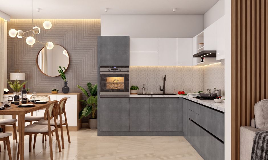 An L-Shaped Kitchen With An Appliance Garage (2)