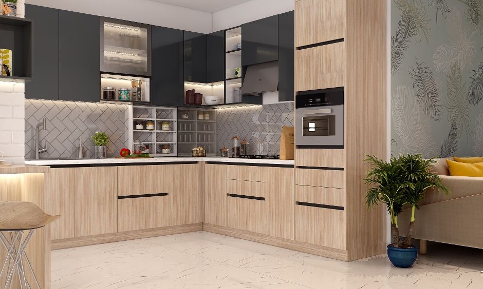 An Open Kitchen With An Extended Breakfast Counter (3)